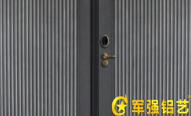 鑄鋁門(mén)防爆門(mén)內門(mén)門(mén)面局部圖